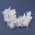 Свадебное украшение для волос "Лилии с хрусталиком и стеклярусом " 1 шт