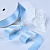 1"(25mm)Single Face Satin Ribbon 308 односторонняя сатиновая лента 10 ярдов голубая