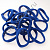 Резинка для волос d=6.5 см 100 шт. синяя