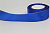 Лента атласная 4 см 20 ярдов с золотым люрексом синяя 40