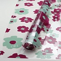 Пленка для цветов прозрачная с принтом