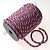 Шнур витой с золотым люрексом 8 мм 25 м фиолетовый