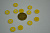 Пуговица 11 мм жёлтая 20 шт