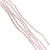 Бусины на леске стеклянные матовые граненые 6 мм 85 шт розовые 212