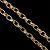 Цепочки родиевое покрытие 7*11,7 мм золото 1 м GAIN 11 Korea
