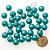Бусины матовые d=12 мм 100 г голубые 41