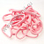 Резинка для волос d=6.5 см 100 шт. розовая