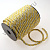 Шнур витой с серебряным люрексом 8 мм 25 м золотой 32
