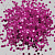 Пайетки пришивные круглые 5 мм 50 гр фуксия 34 голограмма