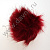 Искусственный меховой помпон 12 см бордо 60																													
