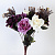Букет роз 46 см 1 шт бело-сиреневый