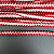 Тесьма 8 мм красно-белая косичка 10 ярдов