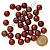 Бусины матовые d=12 мм 100 г бордо 44