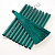 Кисточки для штор 9 см 600 нитей 10 шт зелёные 15