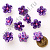 Кабошон "Ромашка" из каучука 2 см сиреневый 10 шт