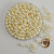 Бусины под жемчуг "Круг" d=18 мм 400 г шампань