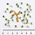 Стразы стекло в цапы 4 мм 15 гр салатовый
