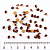 Стразы стекло в цапы 3 мм 15 гр коричневые