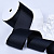 2"(50mm)Grosgrain ribbon 372 репсовая лента 23 ярда чёрная
