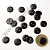 Пуговица 12 мм черная 1000 шт