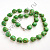 Бусы череп 45 см зеленый