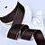 1-1/2"(38mm)Gold Metallic-Edge Grosgrain Ribbon 850 репсовая лента с золотым люрексом коричневая