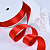 1"(25mm)Single Face Satin Ribbon 235 односторонняя сатиновая лента 10 ярдов алая