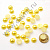 Полубусины под жемчуг пришивные 12 мм 400 г жёлтые с перламутром 
