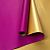 Плёнка корейская двухсторонняя 0.56*10м 65мкм фуксия/золото 41