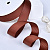 1"(25mm)Grosgrain ribbon 870 репсовая лента 23 ярда коричневая
