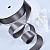 1"(25mm)Single Face Satin Ribbon 017 односторонняя сатиновая лента 10 ярдов серая