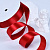 1"(25mm)Double Face Satin Ribbon 250 двухсторонняя сатиновая лента 10 ярдов красная
