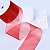 2"(50mm)Organza  Ribbon 1089 лента органза перламутровая 70 ярдов красная