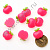 Кабошон "Яблоко" 17 мм 500 шт фуксия
