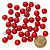 Бусины матовые d=10 мм 100 г красные 36