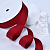 1"(25mm)Cotton Ribbon 260 хлопковая лента 19 ярдов бордовая скарлет