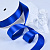1"(25mm)Single Face Satin Ribbon 352 односторонняя сатиновая лента 10 ярдов синяя