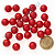 Бусины матовые d=12 мм 100 г красные 36