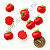 Кабошон "Яблочко" 17 мм 20 шт красный