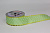 Лента бумажная 5 см 25 ярдов Горох салатовая