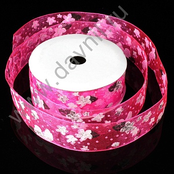 К57-252 розы темно розовая