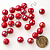 Бусины акрил глянцевые d=12 мм 100 г красные 73
