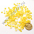 Полубусины под жемчуг клеевые 5 мм 50 г жёлтые с перламутром 