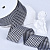 1-1/2"(38mm)Gingham Ribbon A054 лента атласная в мелкую клетку 10 ярдов чёрная