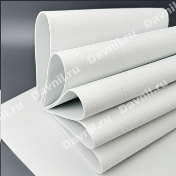 Фоамиран глиттерный 20*30 см 2 мм 10 шт белый