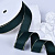 1"(25mm)Gold Metallic-Edge Grosgrain Ribbon 593 репсовая лента с золотым люрексом чёрная
