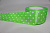 Лента атласная крупный горошек 5 см 25 ярдов салатовая 137