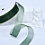 1"(25mm)Organza  Ribbon 4100 лента органза перламутровая 70 ярдов зелёная