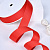 1"(25mm)Grosgrain ribbon 235 репсовая лента 23 ярда алая