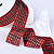 1-1/2"(38mm)Gingham Ribbon B013 лента атласная в клетку 10 ярдов красная